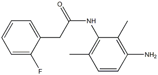 N-(3-amino-2,6-dimethylphenyl)-2-(2-fluorophenyl)acetamide Struktur