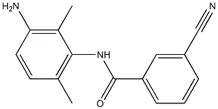 N-(3-amino-2,6-dimethylphenyl)-3-cyanobenzamide Struktur