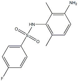 N-(3-amino-2,6-dimethylphenyl)-4-fluorobenzenesulfonamide Struktur