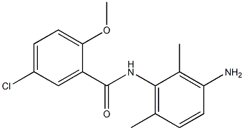 N-(3-amino-2,6-dimethylphenyl)-5-chloro-2-methoxybenzamide Struktur