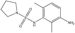 N-(3-amino-2,6-dimethylphenyl)pyrrolidine-1-sulfonamide Struktur