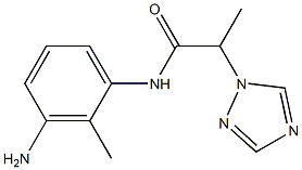 N-(3-amino-2-methylphenyl)-2-(1H-1,2,4-triazol-1-yl)propanamide Struktur