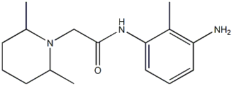 N-(3-amino-2-methylphenyl)-2-(2,6-dimethylpiperidin-1-yl)acetamide Struktur