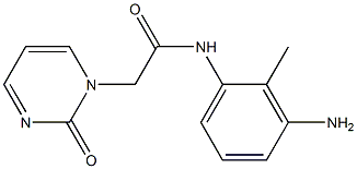 N-(3-amino-2-methylphenyl)-2-(2-oxopyrimidin-1(2H)-yl)acetamide Struktur