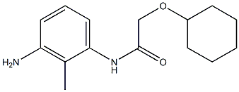 N-(3-amino-2-methylphenyl)-2-(cyclohexyloxy)acetamide Struktur