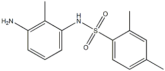 N-(3-amino-2-methylphenyl)-2,4-dimethylbenzene-1-sulfonamide Struktur