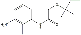 N-(3-amino-2-methylphenyl)-2-[(2-methylbutan-2-yl)oxy]acetamide Struktur