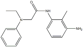 N-(3-amino-2-methylphenyl)-2-[ethyl(phenyl)amino]acetamide Struktur