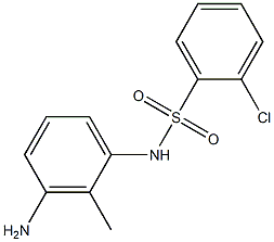 N-(3-amino-2-methylphenyl)-2-chlorobenzene-1-sulfonamide Struktur