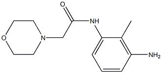 N-(3-amino-2-methylphenyl)-2-morpholin-4-ylacetamide Struktur