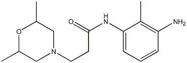 N-(3-amino-2-methylphenyl)-3-(2,6-dimethylmorpholin-4-yl)propanamide Struktur