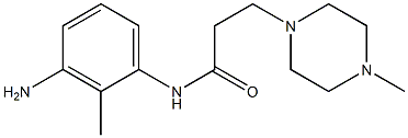 N-(3-amino-2-methylphenyl)-3-(4-methylpiperazin-1-yl)propanamide Struktur