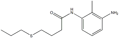 N-(3-amino-2-methylphenyl)-4-(propylsulfanyl)butanamide Struktur