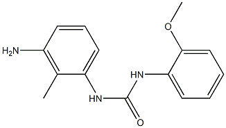 N-(3-amino-2-methylphenyl)-N'-(2-methoxyphenyl)urea Struktur