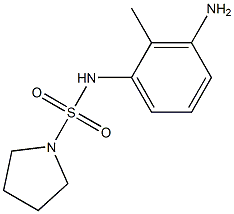 N-(3-amino-2-methylphenyl)pyrrolidine-1-sulfonamide Struktur