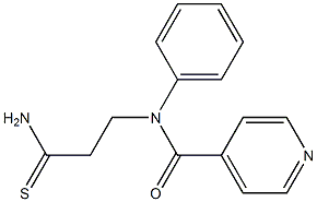 N-(3-amino-3-thioxopropyl)-N-phenylisonicotinamide Struktur