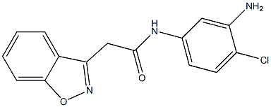 N-(3-amino-4-chlorophenyl)-2-(1,2-benzoxazol-3-yl)acetamide Struktur