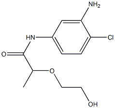 N-(3-amino-4-chlorophenyl)-2-(2-hydroxyethoxy)propanamide Struktur