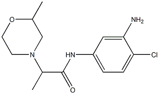 N-(3-amino-4-chlorophenyl)-2-(2-methylmorpholin-4-yl)propanamide Struktur