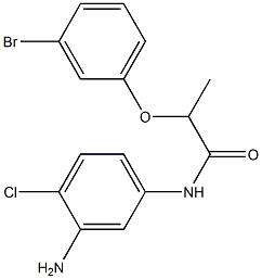 N-(3-amino-4-chlorophenyl)-2-(3-bromophenoxy)propanamide Struktur