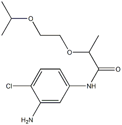 N-(3-amino-4-chlorophenyl)-2-[2-(propan-2-yloxy)ethoxy]propanamide Struktur