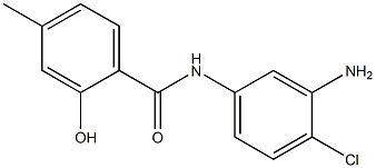 N-(3-amino-4-chlorophenyl)-2-hydroxy-4-methylbenzamide Struktur