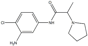 N-(3-amino-4-chlorophenyl)-2-pyrrolidin-1-ylpropanamide Struktur