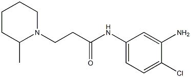 N-(3-amino-4-chlorophenyl)-3-(2-methylpiperidin-1-yl)propanamide Struktur