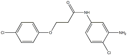 N-(3-amino-4-chlorophenyl)-3-(4-chlorophenoxy)propanamide Struktur