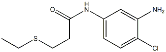 N-(3-amino-4-chlorophenyl)-3-(ethylsulfanyl)propanamide Struktur