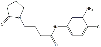 N-(3-amino-4-chlorophenyl)-4-(2-oxopyrrolidin-1-yl)butanamide Struktur