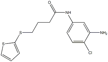 N-(3-amino-4-chlorophenyl)-4-(thiophen-2-ylsulfanyl)butanamide Struktur