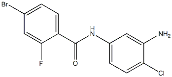 N-(3-amino-4-chlorophenyl)-4-bromo-2-fluorobenzamide Struktur