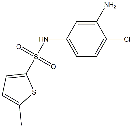 N-(3-amino-4-chlorophenyl)-5-methylthiophene-2-sulfonamide Struktur