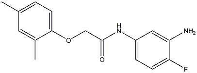 N-(3-amino-4-fluorophenyl)-2-(2,4-dimethylphenoxy)acetamide Struktur