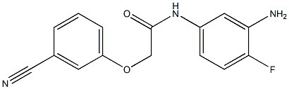 N-(3-amino-4-fluorophenyl)-2-(3-cyanophenoxy)acetamide Struktur