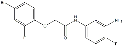 N-(3-amino-4-fluorophenyl)-2-(4-bromo-2-fluorophenoxy)acetamide Struktur