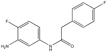 N-(3-amino-4-fluorophenyl)-2-(4-fluorophenyl)acetamide Struktur