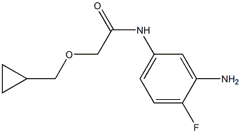 N-(3-amino-4-fluorophenyl)-2-(cyclopropylmethoxy)acetamide Struktur