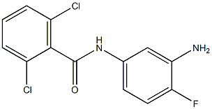 N-(3-amino-4-fluorophenyl)-2,6-dichlorobenzamide Struktur