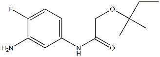 N-(3-amino-4-fluorophenyl)-2-[(2-methylbutan-2-yl)oxy]acetamide Struktur