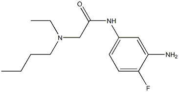 N-(3-amino-4-fluorophenyl)-2-[butyl(ethyl)amino]acetamide Struktur