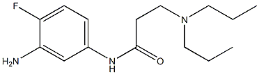 N-(3-amino-4-fluorophenyl)-3-(dipropylamino)propanamide Struktur