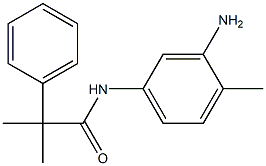 N-(3-amino-4-methylphenyl)-2-methyl-2-phenylpropanamide Struktur