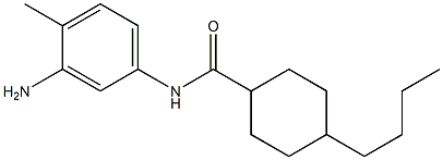 N-(3-amino-4-methylphenyl)-4-butylcyclohexane-1-carboxamide Struktur