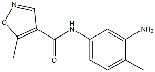 N-(3-amino-4-methylphenyl)-5-methylisoxazole-4-carboxamide Struktur