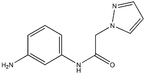 N-(3-aminophenyl)-2-(1H-pyrazol-1-yl)acetamide Struktur