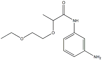 N-(3-aminophenyl)-2-(2-ethoxyethoxy)propanamide Struktur