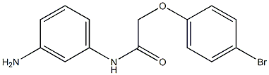 N-(3-aminophenyl)-2-(4-bromophenoxy)acetamide Struktur