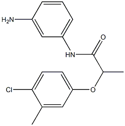 N-(3-aminophenyl)-2-(4-chloro-3-methylphenoxy)propanamide Struktur